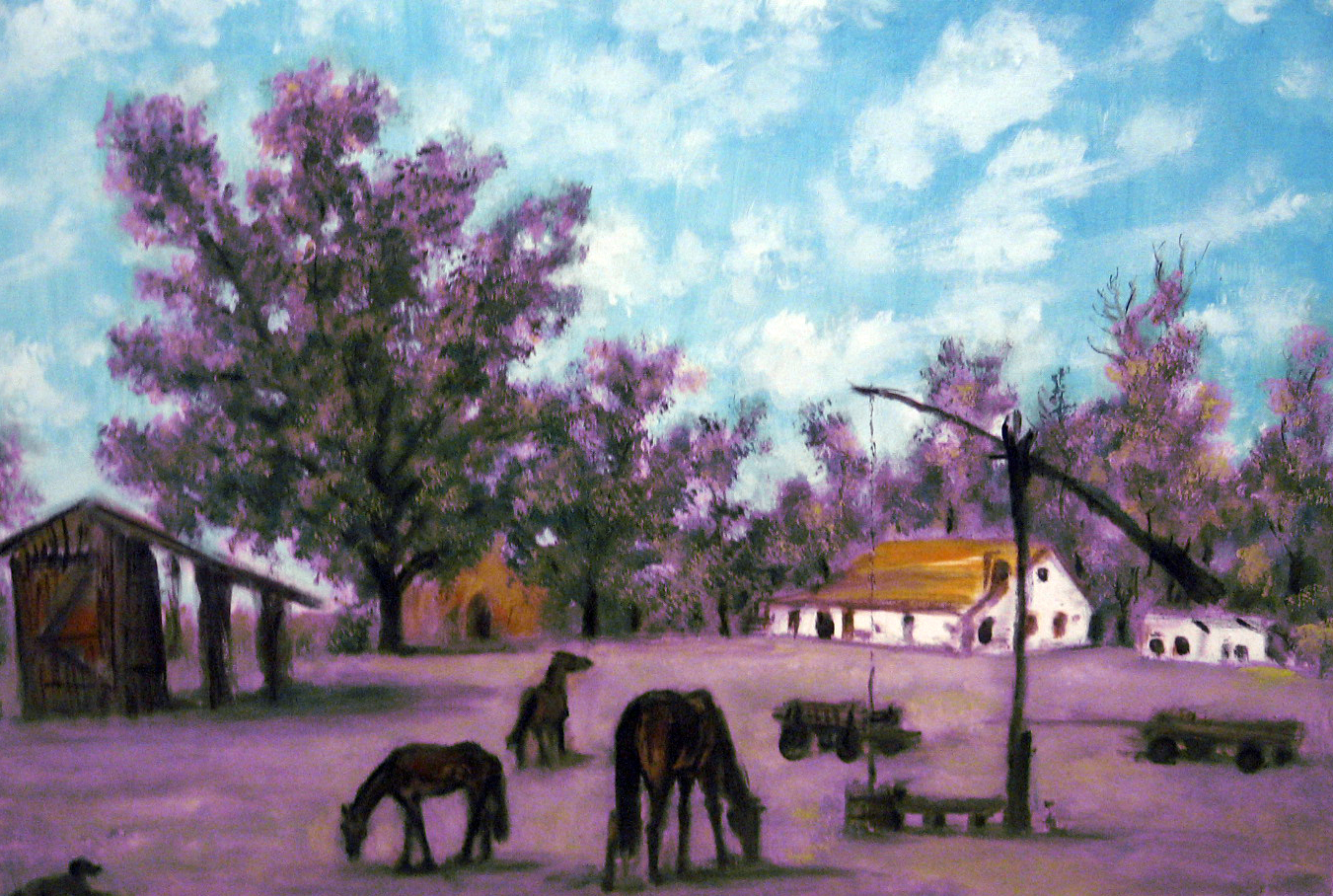 Slika 14 I Autor: Geza Šetet, Tavankut I Naziv: Đeram I Tehnika: Ulje na platnu I Dimenzija: 70x50 I Cijena: 70 eura