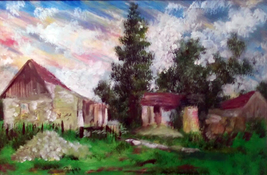 Slika 17 I Autor: Geza Šetet, Tavankut I Naziv: Salaš 2 I Tehnika: Ulje na platnu I Dimenzija: 60x40 I Cijena: 60 eura