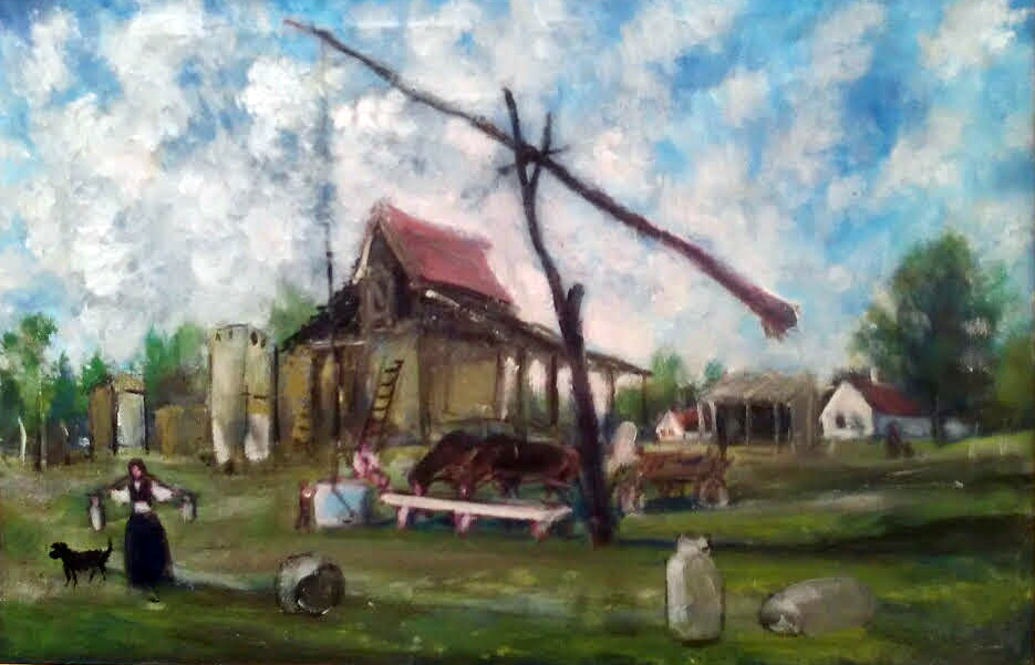 Slika 18 I Autor: Geza Šetet, Tavankut I Naziv: Salaš 3 I Tehnika: Ulje na platnu I Dimenzija: 60x40 I Cijena: 60 eura