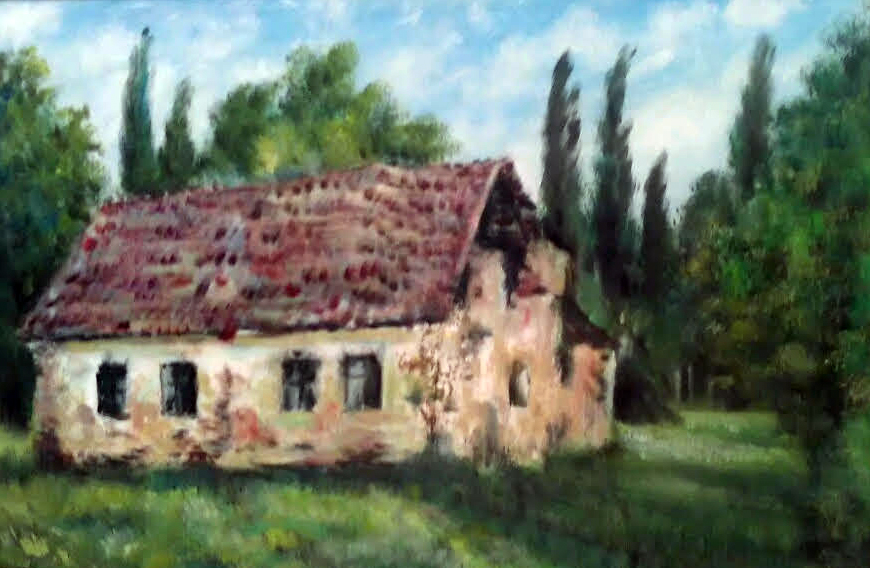 Slika 19 I Autor: Geza Šetet, Tavankut I Naziv: Salaš 4 I Tehnika: Ulje na platnu I Dimenzija: 60x40 I Cijena: 60 eura