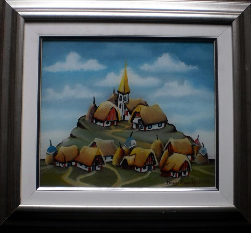 Slika 2 I Autor: Drago Marelja, Đakovo, Hrvatska I Tehnika: Ulje na staklu I Dimenzija: 26x30 cm... bez rame I Cijena: 80 eura