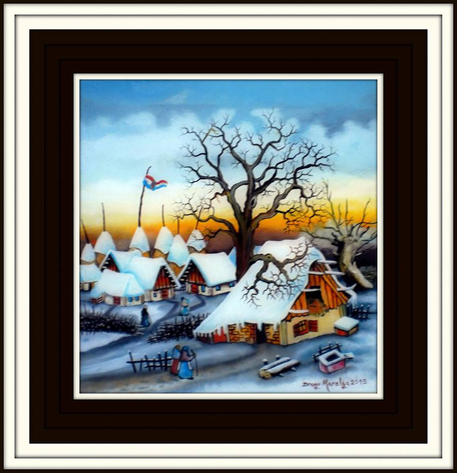 Slika 6 I Autor: Drago Marelja, Đakovo, Hrvatska I Tehnika: Ulje na staklu I Dimenzija: 46x44 cm I Cijena: 250 eura
